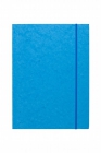 Teczka preszpanowa A4 z gumk prost Datura, jasnoniebieski