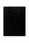 Teczka preszpanowa A4 z gumk prost Datura, czarny