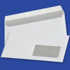 Koperty samoklejce Format DL - 110 x 220 mm, biae, DL HK okno prawe / 1000 szt