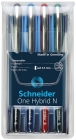Piro kulkowe Schneider ONE Hybrid N 0, 5 mm, w etui 4 szt., miks kolorw