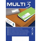 Etykiety na pyty CD/DVD MULTI 3, rednica 117mm, okrge, biae