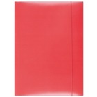 Teczka z gumk OFFICE PRODUCTS, karton, A4, 300gsm, 3-skrz., czerwona