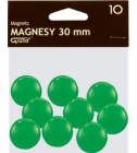 Magnesy rednica 30 mm zielony 10 szt. Grand