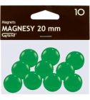 Magnesy rednica 20 mm zielony 10 szt. Grand