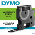 Tama DYMO D1 - 12 mm x 7 m, biay / czarny S0720610 do drukarek etykiet