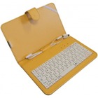 Art AB-101D etui + klawiatura micro + mini USB do tabletu 7" | yellow