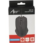 Art AM-93 mysz optyczna | przewodowo | USB | black