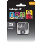 Integral karta pamici micro SDHC 4GB class 4 + adaptera SD