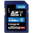 Integral karta pamici SDHC 16GB CLASS 10 - transfer do 45Mb/s