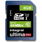 Integral karta pamici SDHC 8GB CLASS 10 - transfer do 45Mb/s