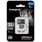 Integral karta pamici UltimaPro micro SDHC 16GB class 10 + czytnik kart USB