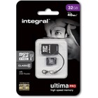 Integral karta pamici UltimaPro micro SDHC 32GB class 10 + czytnik kart USB