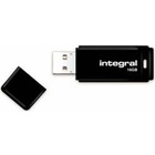 Integral USB 16GB Black, USB 2.0 with removable cap