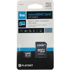 Platinet karta pamici microSDHC + adapter SD | 8GB cl10