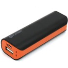 Power Bank Platinet + kabel microUSB | 2200mAh | USB | black/orange
