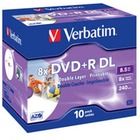 Dysk Verbatim DVD+R | 8, 5GB | x8 | JC 10szt