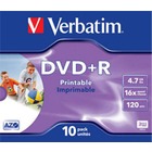 Verbatim DVD+R | 4.7GB | x16 | jewel 10szt do nadruku