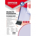 Okadki do bindowania OFFICE PRODUCTS, PVC, A4, 200mikr., 100szt., niebieskie transparentne
