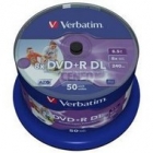 Dysk Verbatim DVD+R Double Layer | 8.5GB | x8 | cakebox 50szt do nadruku