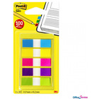 Zakadki indeksujce POST-IT (683-5CB), PP, 12x43mm, 5x20 kart., mix kolorów