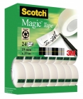 Tama biurowa SCOTCH® Magic™ (8-1933R24TPR), matowa, 19mm, 33m, 20szt., 4 rolek GRATIS