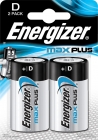 Bateria ENERGIZER Max Plus, D, LR20, 1, 5V, 2szt