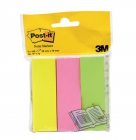 Zakadki indeksujce POST-IT® (671/3), papier, 26x76mm, 3x100 kart., mix kolorów