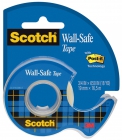 Tama klejca SCOTCH® Wall-Safe, bezpieczna dla cian, na podajniku, 19mm, 16, 5m, transparentna