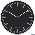 Zegar cienny aluminiowy 29, 5cm, srebrny z czarn tarcz MPM E01.2483.7090
