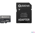 Karta pamici Micro SDhc + adapter 256GB class10 UIII A2 90MB/s Platinet PMMSDX256UIII