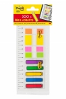 Zestaw szkolny zakadek POST-IT® (683-3+680-1+684-ARR1), z linijk, mix kolorów