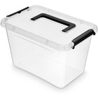 Pojemnik do przechowywania ORPLAST Simple box, 6, 5l, z rczk, transparentny