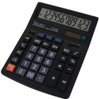 Kalkulator biurowy, VECTOR, KAV VC-444,12-cyfrowy154x200mm,czarny