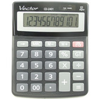 Kalkulator biurowy, VECTOR, KAV CD-2401 BLK, 12-cyfrowy 103x130mm, czarny