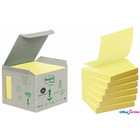 Ekologiczne karteczki samoprzylepne R330-1B Post-it Z-Notes z certyfikatem PEFC Recycled, óte, 76x76mm, 6 bloczków po 100 kar