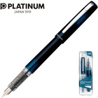 Pióro wieczne Platinum Prefounte Night Sea, F, w plastikowym opakowaniu, na blistrze, niebieskie