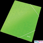 Teczka kartonowa z gumk LEITZ jas.zielona WOW 39820054 (X)