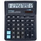 Kalkulator biurowy DONAU TECH, 12-cyfr. wywietlacz, wym. 199x153x31 mm, czarny