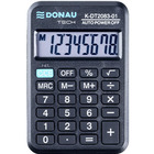 Kalkulator kieszonkowy DONAU TECH, 8-cyfr. wywietlacz, wym. 89x59x11 mm, czarny