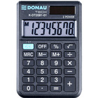 Kalkulator kieszonkowy DONAU TECH, 8-cyfr. wywietlacz, wym. 90x60x11 mm, czarny