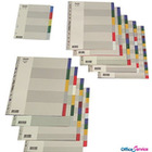 Przekadki OXFORD z kolorowego PP, A4, 10 kart 100205063