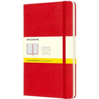 Notes MOLESKINE Classic L (13x21cm) w kratk, twarda oprawa, 240 stron, czerwony