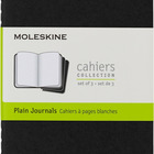 Zestaw 3 Zeszytów MOLESKINE Cahier Journals P (9x14cm) gadki, 64 strony, czarny
