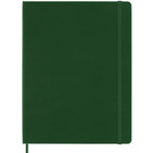 Notes MOLESKINE Classic XL (19x25cm) w kratk, twarda oprawa, myrtle green, 192 strony, zielony