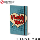 Notatnik STIFFLEX, 13x21cm, 192 strony, I love You