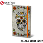 Notatnik STIFFLEX, 13x21cm, 192 strony, Calaca - light grey