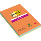 Karteczki samoprzylepne Post-it® Super Sticky XXL, BOOST, w lini, 101x152mm, 3x45 kart