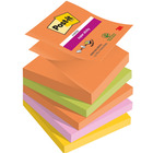 Karteczki samoprzylepne Post-it® Super Sticky Z-Notes, BOOST, 76x76mm, 5x90 kart