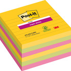 Karteczki samoprzylepne Post-it® Super Sticky XL, CARNIVAL, w lini, 101x101mm, 6x90 kart