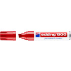 Marker permanentny e-800 EDDING, 4-12 mm, czerwony